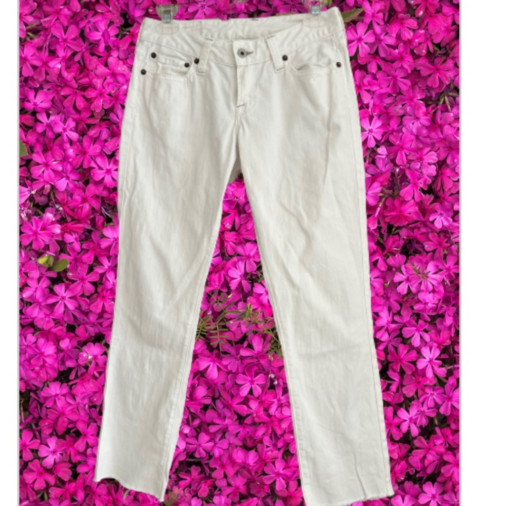 Lucky Brand size 24 white straight leg